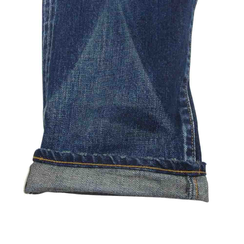シークエル SQ-22AW-PT-06 × FRAGMENT フラグメント DAMAGE DENIM PANTS ダメージ デニム パンツ インディゴブルー系 S【中古】