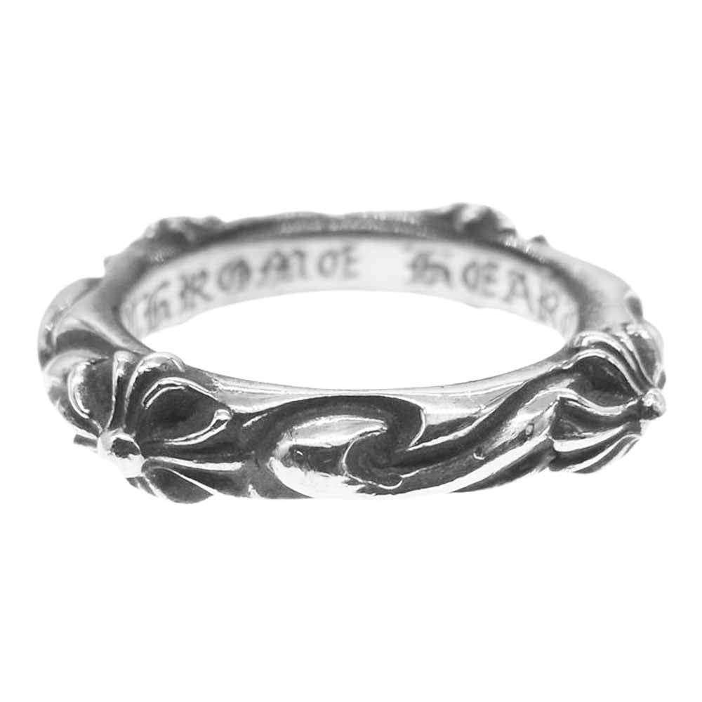 CHROME HEARTS クロムハーツ（原本無） SBT BAND RING バンド リング シルバー系 15号【中古】