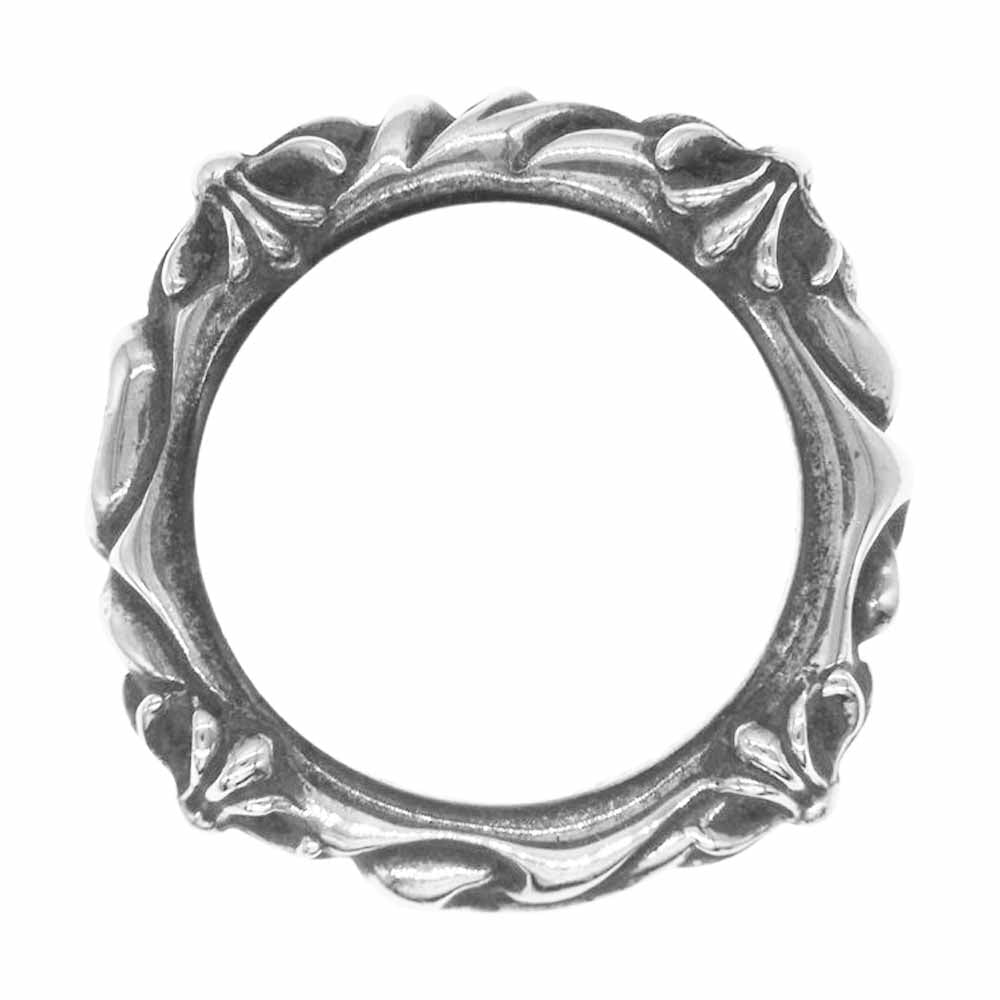 CHROME HEARTS クロムハーツ（原本無） SBT BAND RING バンド リング シルバー系 15号【中古】