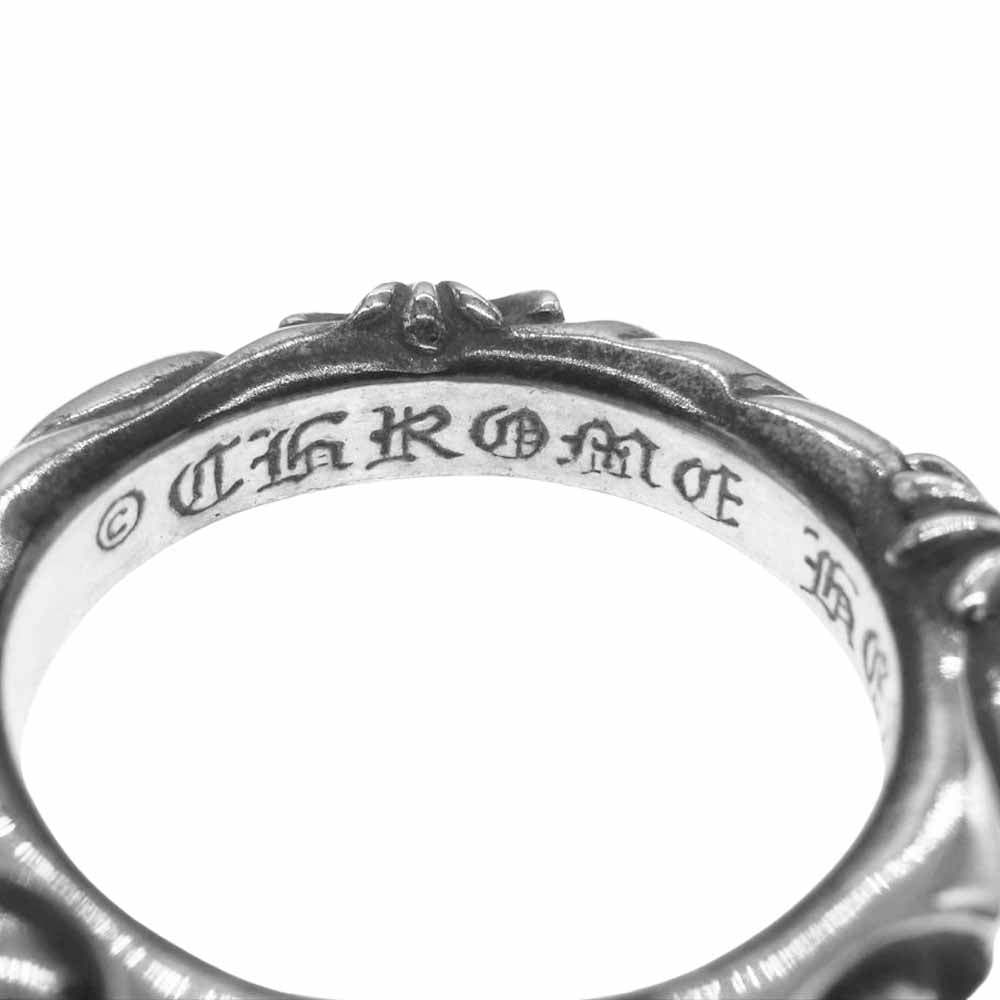 CHROME HEARTS クロムハーツ（原本無） SBT BAND RING バンド リング シルバー系 15号【中古】