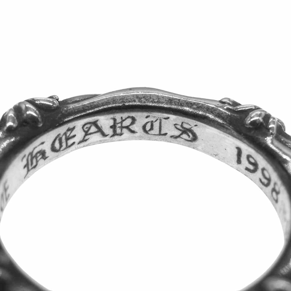 CHROME HEARTS クロムハーツ（原本無） SBT BAND RING バンド リング シルバー系 15号【中古】