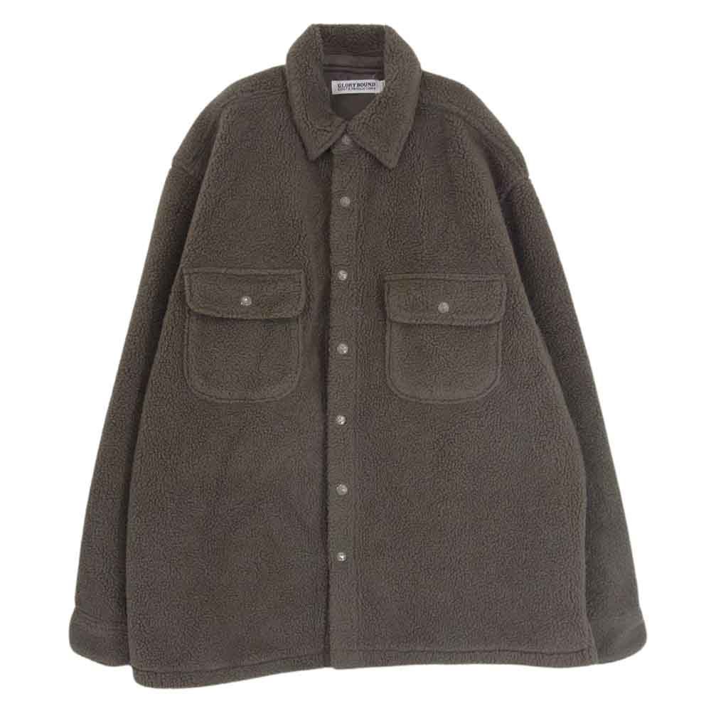 COOTIE クーティー ボア CPO フリース シャツ ジャケット ブラウン系 L【中古】