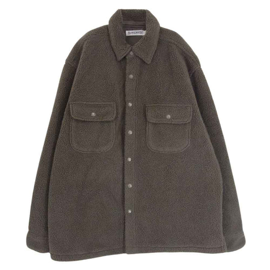 COOTIE クーティー ボア CPO フリース シャツ ジャケット ブラウン系 L【中古】