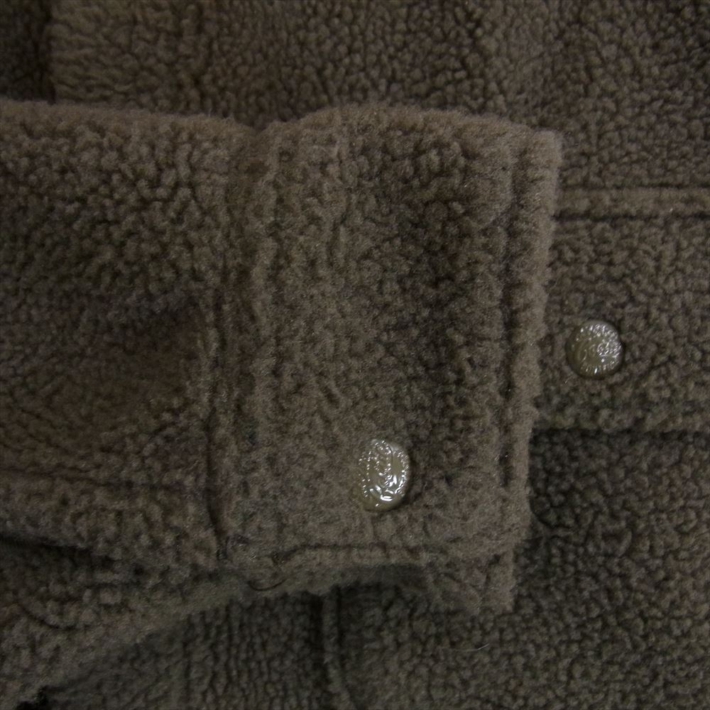 COOTIE クーティー ボア CPO フリース シャツ ジャケット ブラウン系 L【中古】