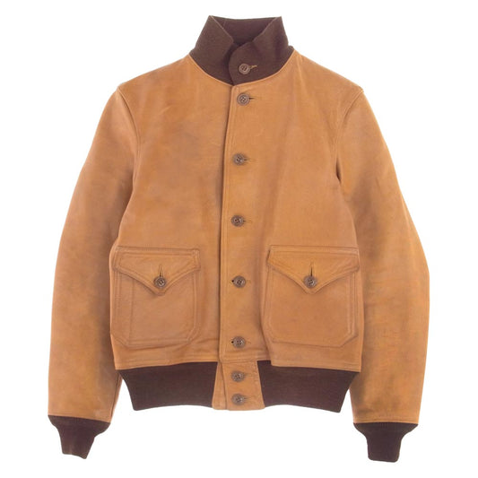 FREEWHEELERS フリーホイーラーズ TYPE A-1 レザー フライト ミリタリー ジャケット 36 ブラウン系 36【中古】