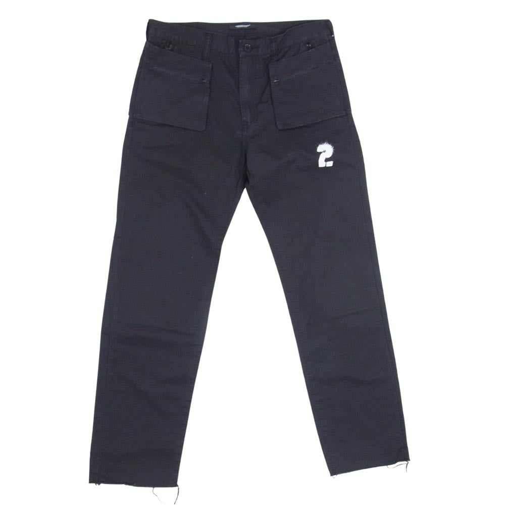 UNDERCOVER アンダーカバー 19SS UCW4517-2 フラシPK付 コットンツイル パンツ ブラック系 3【中古】