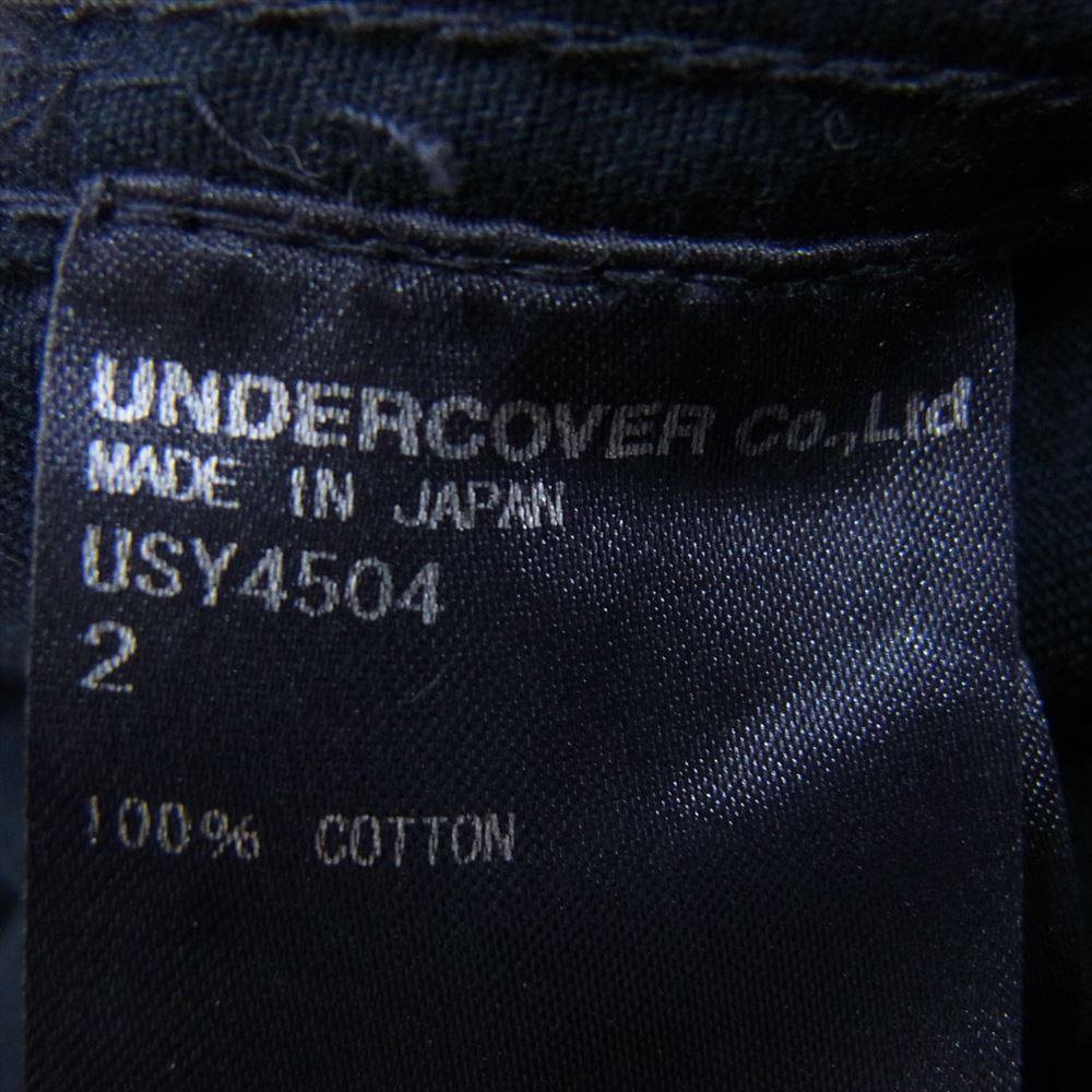 UNDERCOVER アンダーカバー USY4504 theShepherd ザシェパード ワッペン CTチノ イージー パンツ ネイビー系 2【中古】