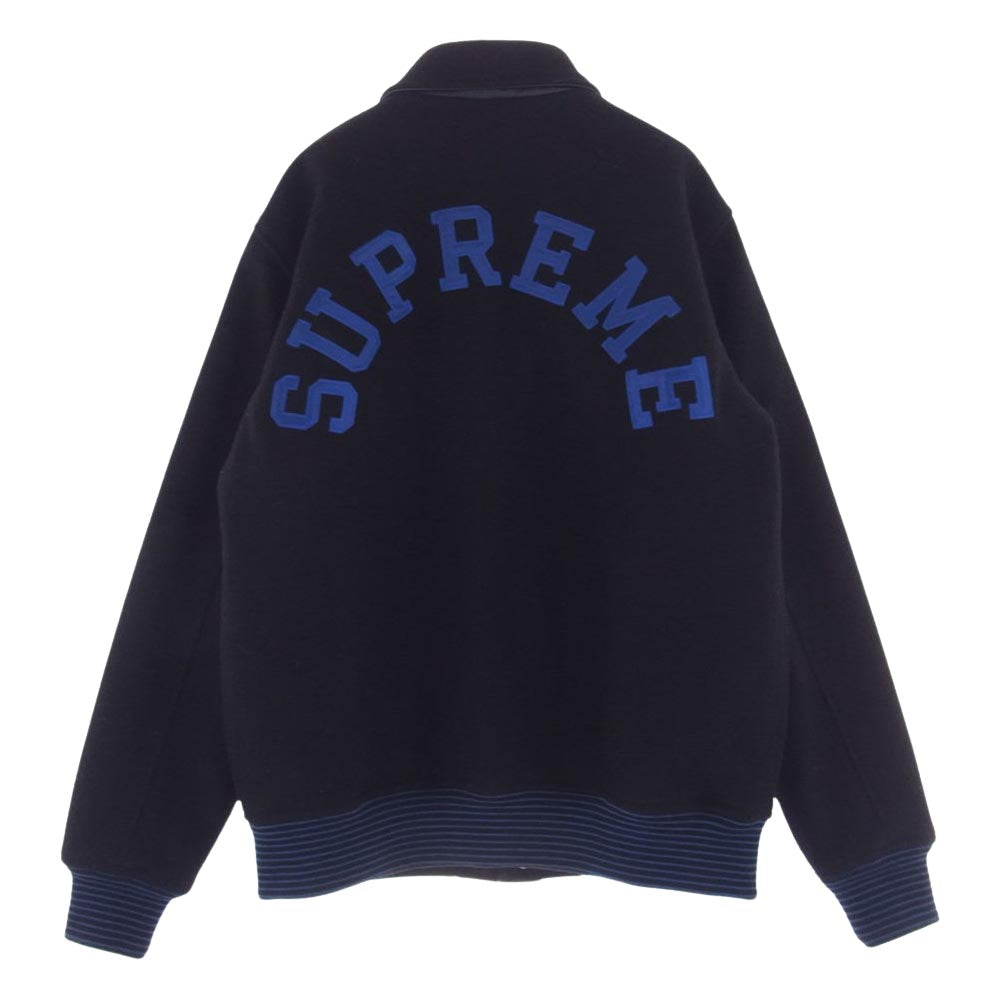 Supreme シュプリーム 10AW thrill of victory Varsity Jacket アーチロゴ バーシティ ジャケット スタジャン ブラック系 M【中古】