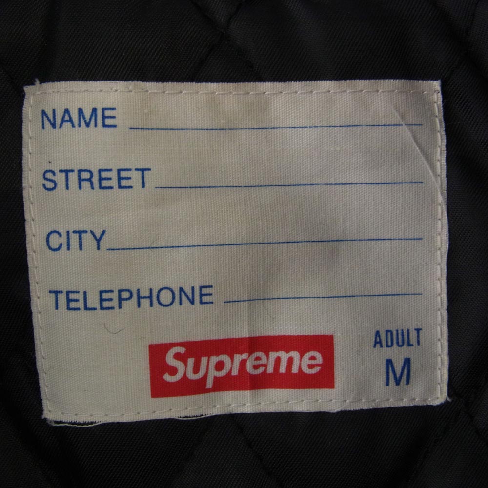 Supreme シュプリーム 10AW thrill of victory Varsity Jacket アーチロゴ バーシティ ジャケット スタジャン ブラック系 M【中古】