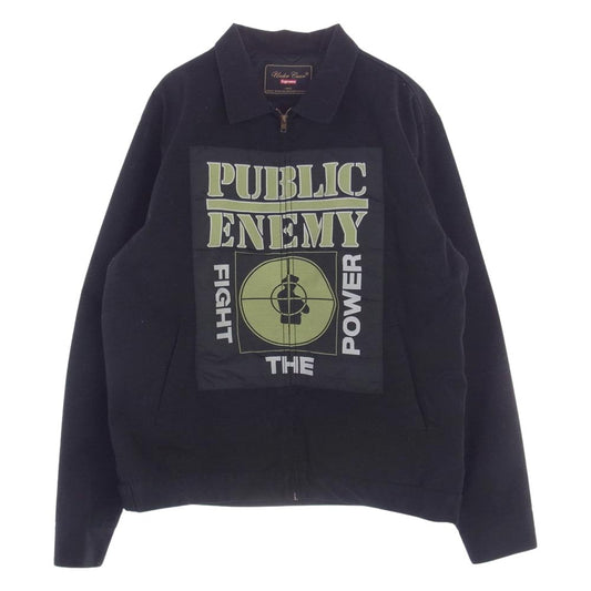 Supreme シュプリーム 18SS × UNDERCOVER アンダーカバー Public Enemy Work Jacket パブリック エネミー ワーク ジャケット ブラック系 L【中古】