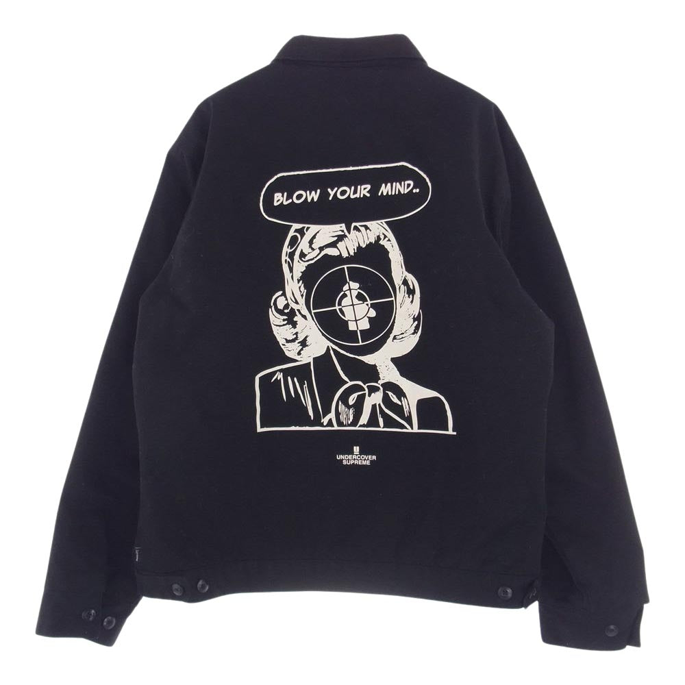 Supreme シュプリーム 18SS × UNDERCOVER アンダーカバー Public Enemy Work Jacket パブリック エネミー ワーク ジャケット ブラック系 L【中古】