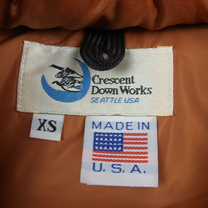 クレセントダウンワークス Down Vest ダウン ベスト ネイビー系 XS【中古】