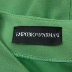 Emporio Armani エンポリオ・アルマーニ K2A19T K2006 ショートスリーブ タック 半袖  ワンピース  グリーン系 38【中古】