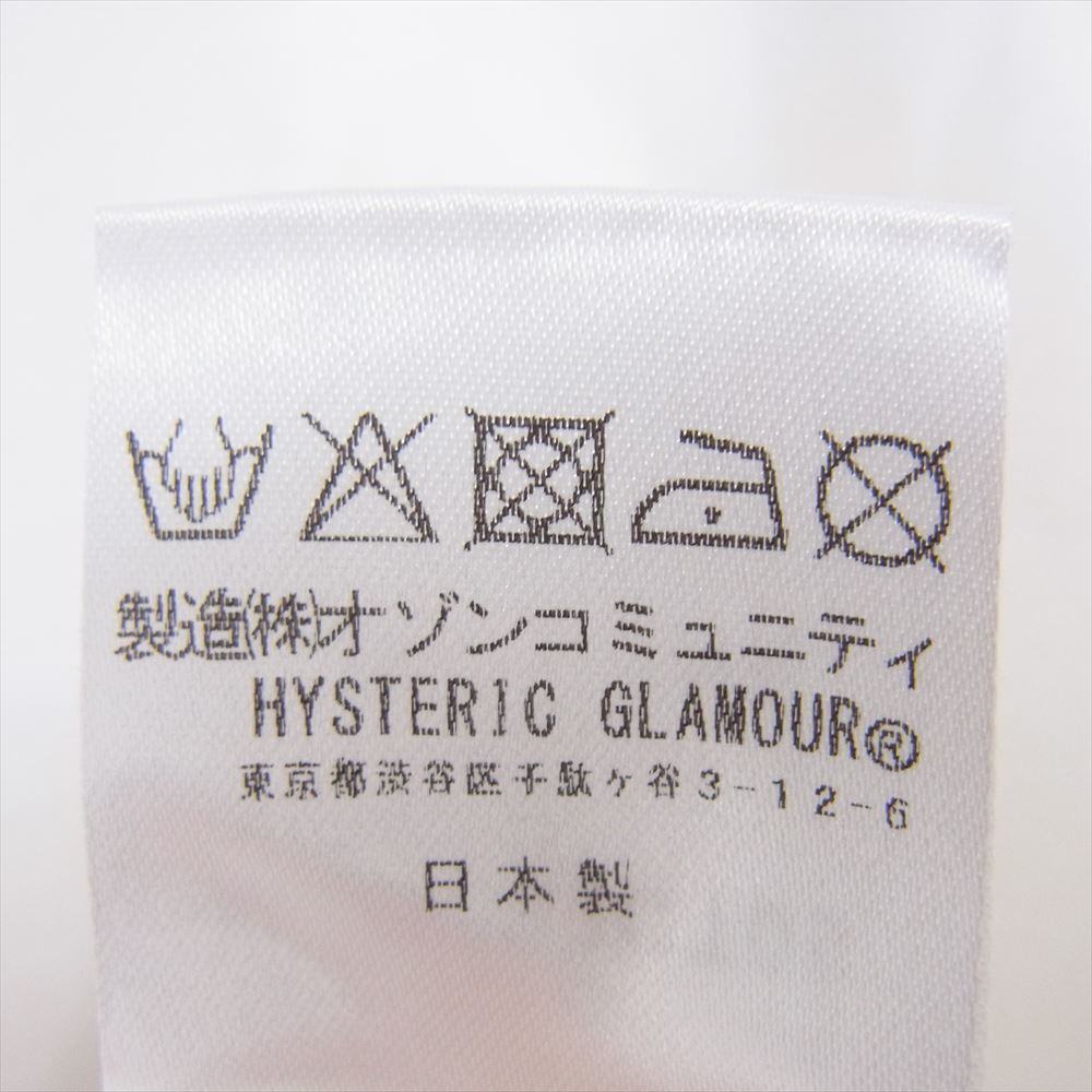 HYSTERIC GLAMOUR ヒステリックグラマー 22AW 06223CT05 I’LL BE WAITING アイル ビー ウェイティング プリント 半袖 Tシャツ ホワイト系 L【中古】