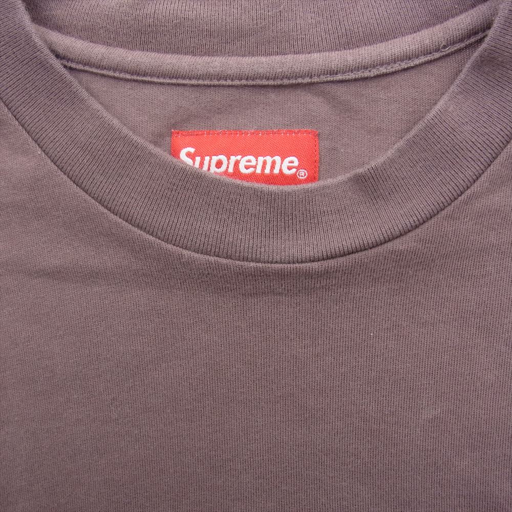 Supreme シュプリーム 21AW High Density Small Box S/S Top ハイ デンシティ スモール ボックス エスエス トップ 半袖 Tシャツ あずき色系 S【中古】