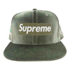 Supreme シュプリーム 22AW Velour Box Logo New Era Cap ベロア ボックスロゴ キャップ ニューエラ オリーブグリーン系 59.6cm【中古】
