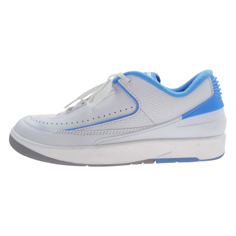 NIKE ナイキ DV9956-104 Air Jordan 2 Retro Low University Blue エアジョーダン2 レトロ ロー ユニバーシティブルー スニーカー ホワイト系 ライトブルー系 26cm【中古】