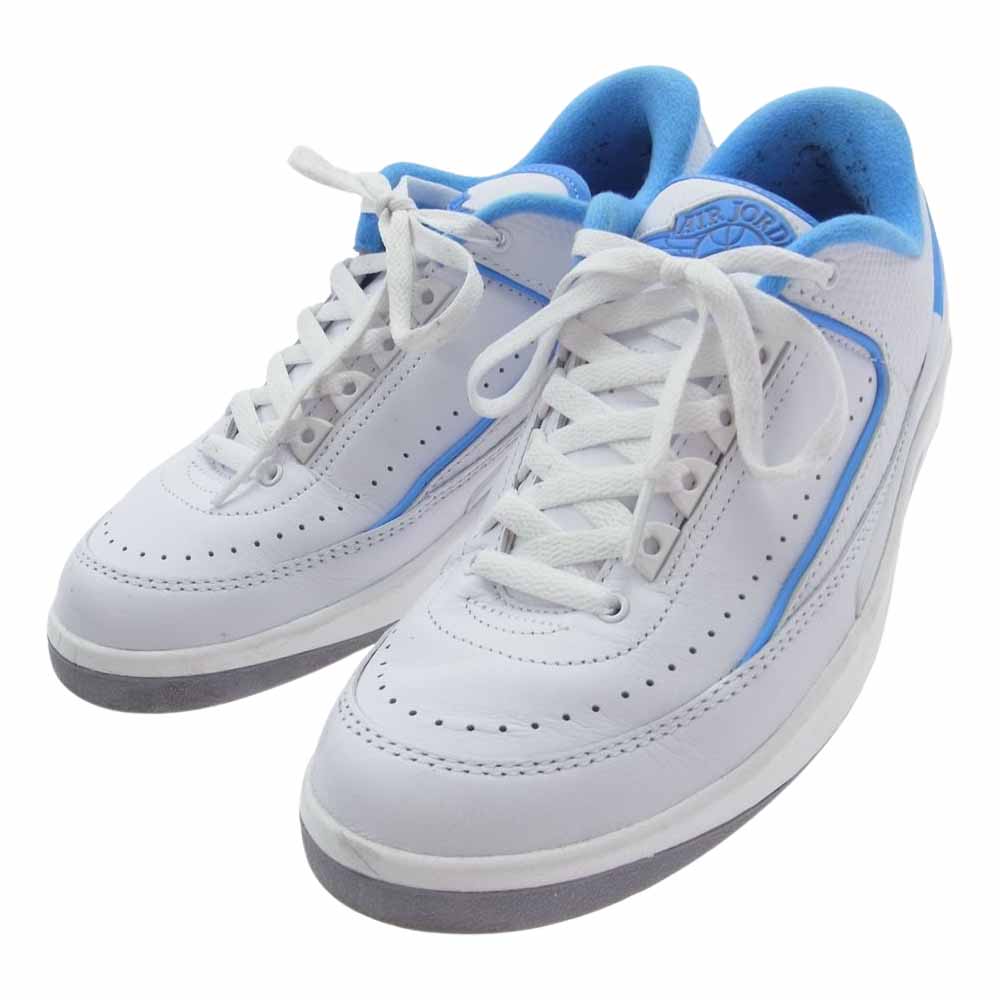 NIKE ナイキ DV9956-104 Air Jordan 2 Retro Low University Blue エアジョーダン2 レトロ ロー ユニバーシティブルー スニーカー ホワイト系 ライトブルー系 26cm【中古】