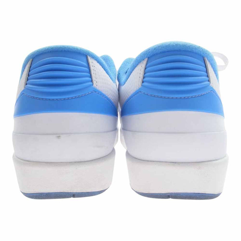 NIKE ナイキ DV9956-104 Air Jordan 2 Retro Low University Blue エアジョーダン2 レトロ ロー ユニバーシティブルー スニーカー ホワイト系 ライトブルー系 26cm【中古】