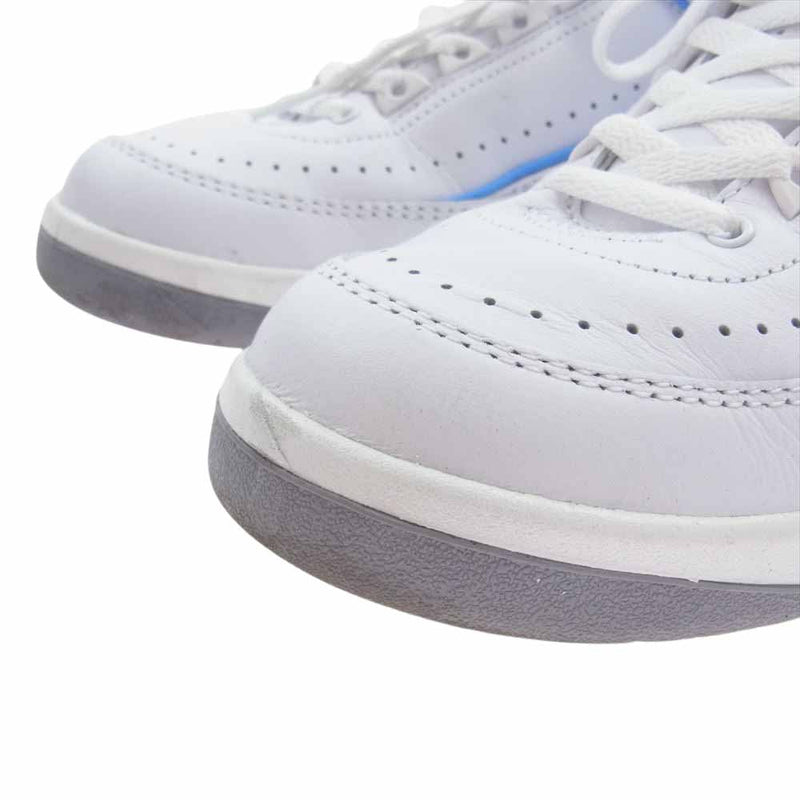 NIKE ナイキ DV9956-104 Air Jordan 2 Retro Low University Blue エアジョーダン2 レトロ ロー ユニバーシティブルー スニーカー ホワイト系 ライトブルー系 26cm【中古】