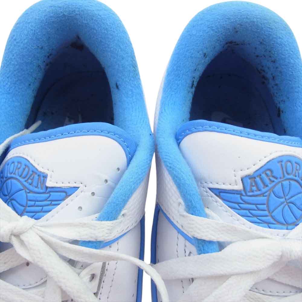 NIKE ナイキ DV9956-104 Air Jordan 2 Retro Low University Blue エアジョーダン2 レトロ ロー ユニバーシティブルー スニーカー ホワイト系 ライトブルー系 26cm【中古】