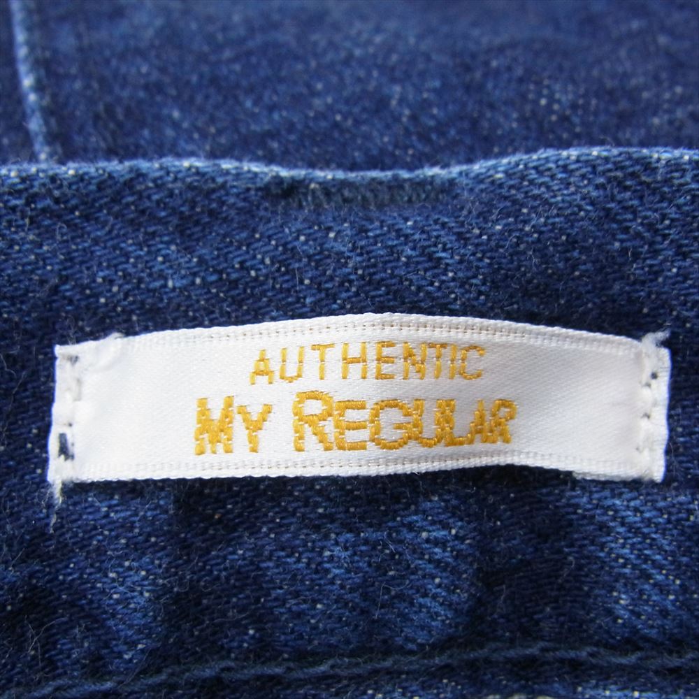 BRU NA BOINNE ブルーナボイン 7348 マーチデニム 赤耳 ドーナツボタン フライボタン ワイド デニムパンツ インディゴブルー系 3【中古】