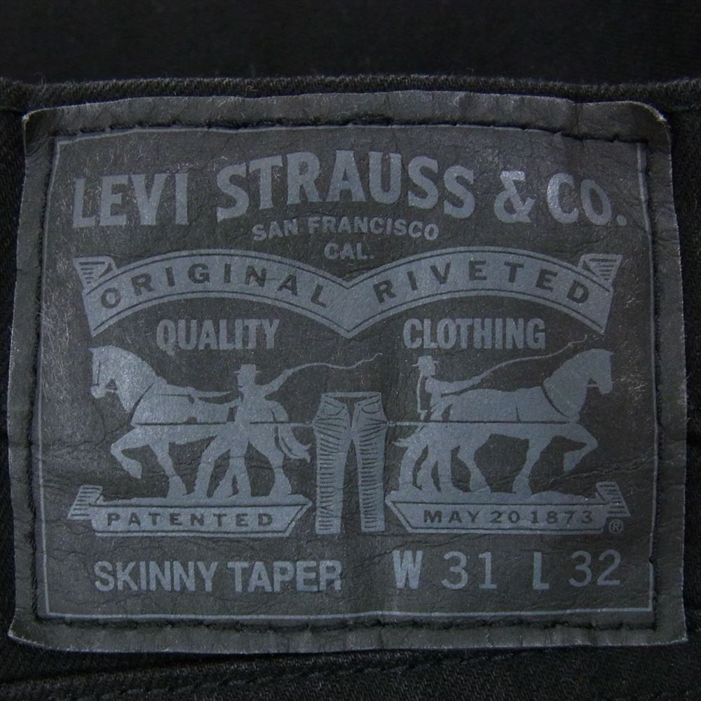 Levi's リーバイス 84558 スキニー デニム パンツ ブラック系 31【中古】