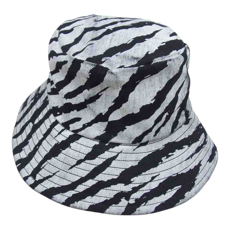 MINEDENIM マインデニム 2305-0001-07-012 Diago.T Denim Bucket HAT デニム バケット ハット ゼブラ ブラック系 1【中古】