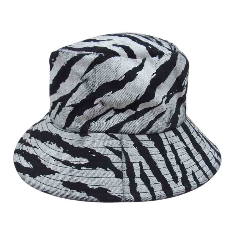 MINEDENIM マインデニム 2305-0001-07-012 Diago.T Denim Bucket HAT デニム バケット ハット ゼブラ ブラック系 1【中古】