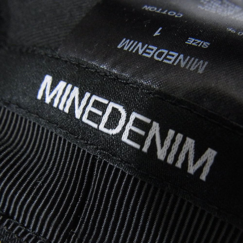 MINEDENIM マインデニム 2305-0001-07-012 Diago.T Denim Bucket HAT デニム バケット ハット ゼブラ ブラック系 1【中古】