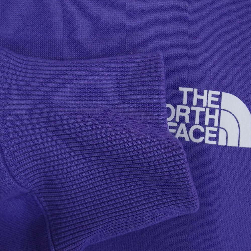 THE NORTH FACE ノースフェイス NT62040 Back Square Logo Hoodie バック スクエア ロゴ フーディー パーカー パープル系 L【中古】