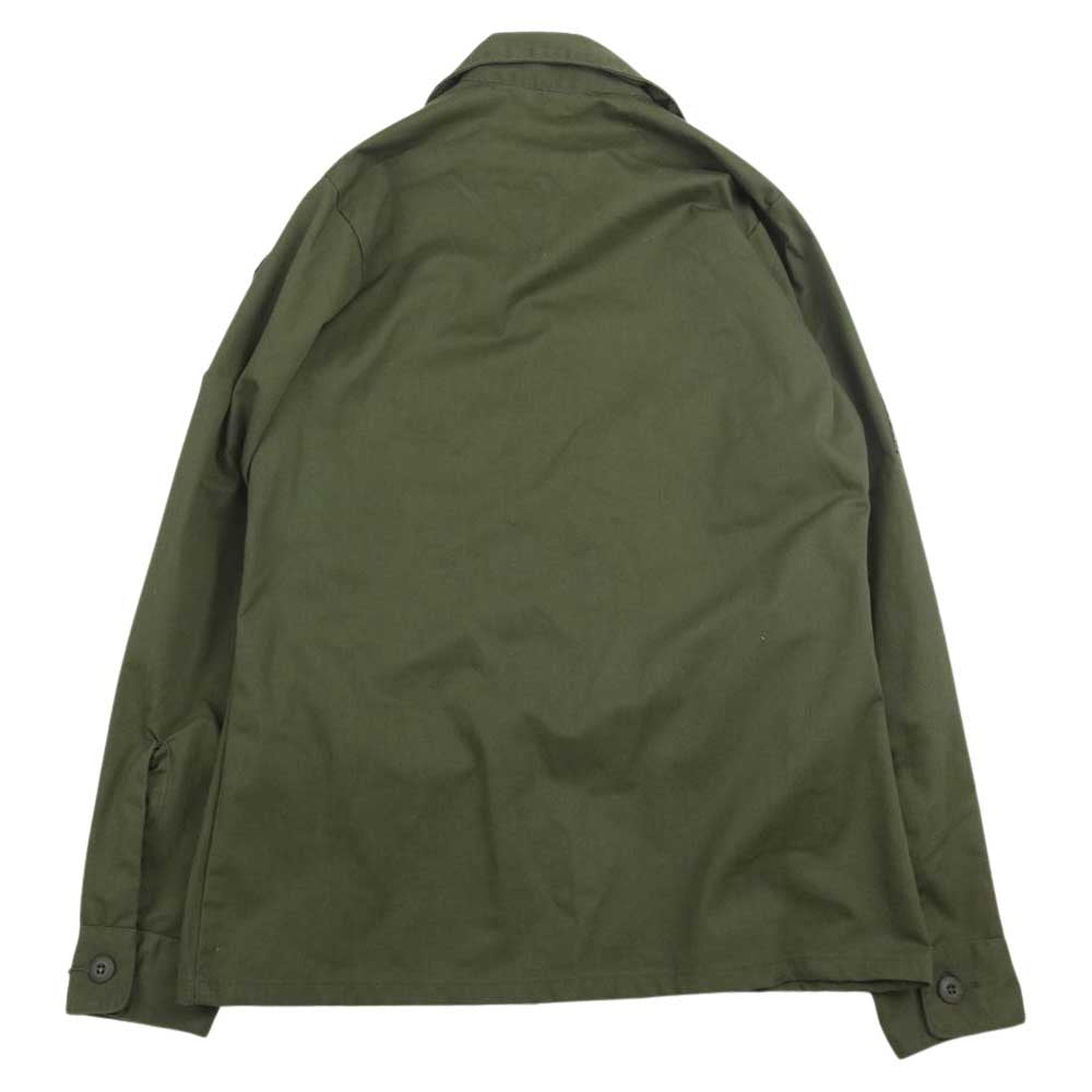 ユーエスアーミー 8405-00-615-0004 ワッペン付き ミリタリー シャツ カーキ系 14.5【中古】
