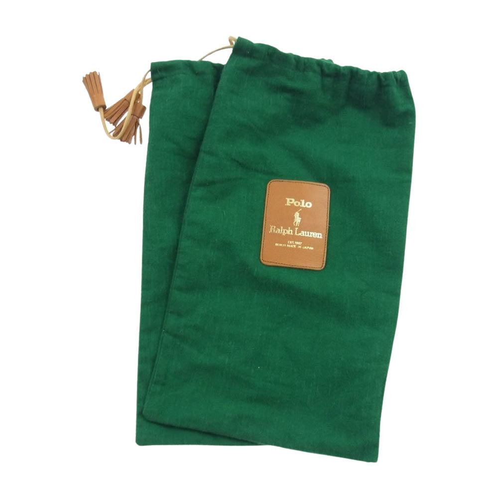 POLO RALPH LAUREN ポロ・ラルフローレン ウイングチップ スエード レザー シューズ ブラウン系 25.5cm【中古】