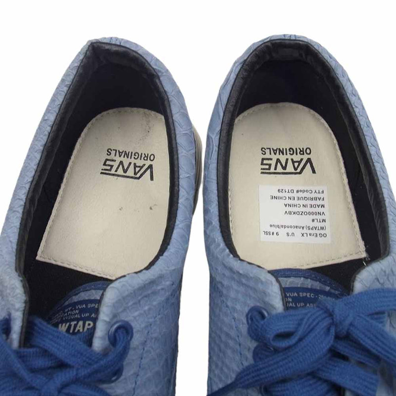 WTAPS ダブルタップス VANS バンズ ERA エラ アナコンダ  スニーカー ブルー系 US9【中古】