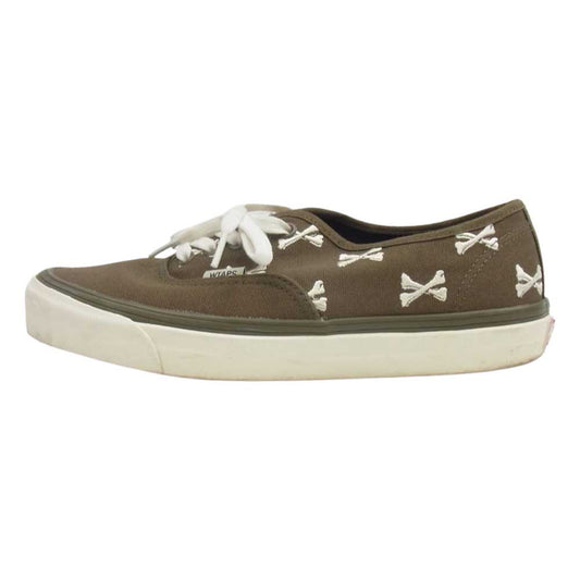 WTAPS ダブルタップス VANS バンズ Authentic オーセンティック クロスボーン スニーカー カーキ系 26.5cm【中古】