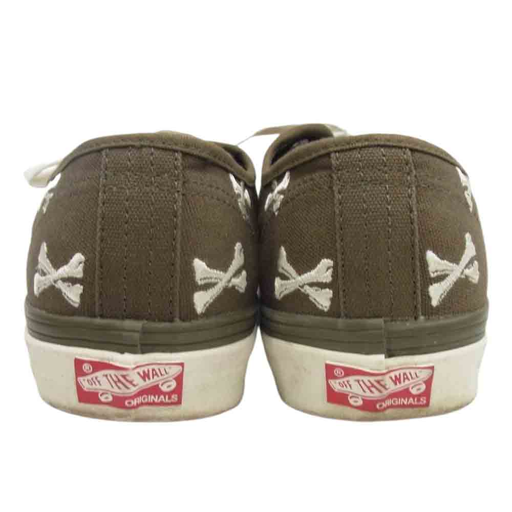 WTAPS ダブルタップス VANS バンズ Authentic オーセンティック クロスボーン スニーカー カーキ系 26.5cm【中古】
