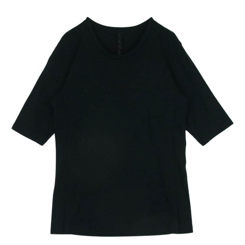 wjk ダブルジェイケイ half sleeve KANOKO cut&sewn 鹿の子 ハーフスリーブ カノコ 5分袖 カットソー 半袖 Tシャツ ブラック系 M【中古】