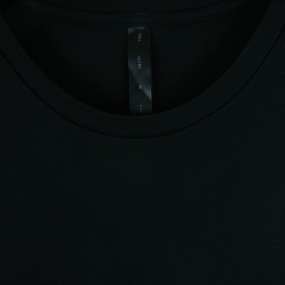 wjk ダブルジェイケイ half sleeve KANOKO cut&sewn 鹿の子 ハーフスリーブ カノコ 5分袖 カットソー 半袖 Tシャツ ブラック系 M【中古】