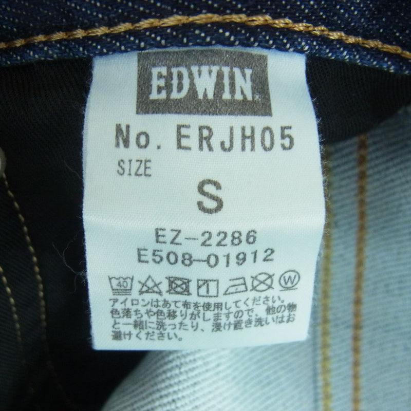 junhashimoto ジュンハシモト ERJH05 EDWIN エドウィン ストレッチ テーパード デニム パンツ インディゴブルー系 S【中古】