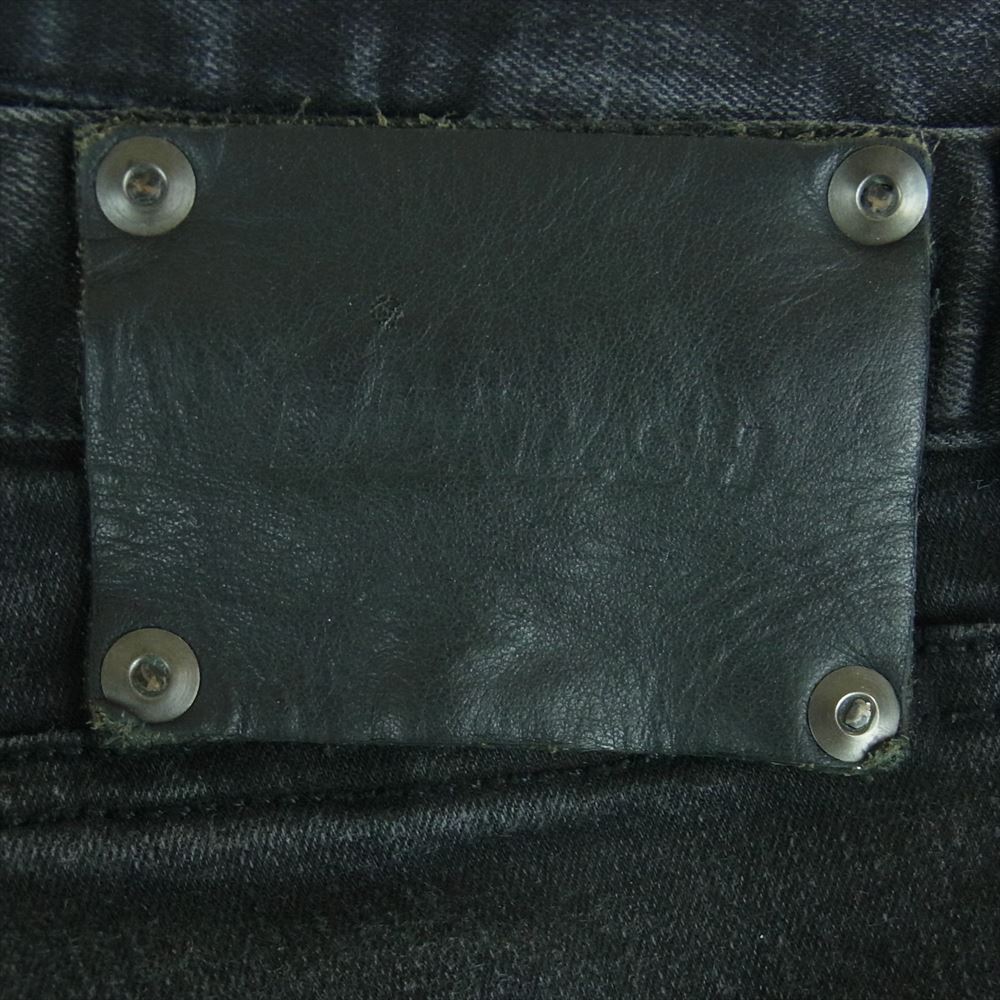 ISAMUKATAYAMA BACKLASH イサムカタヤマバックラッシュ 1862-01 タイト スキニー ストレッチ トルコ デニム パンツ ブラック系 M【中古】