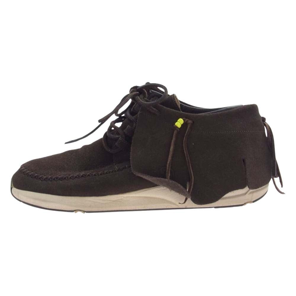 VISVIM ビズビム FBT FOLK スエード フリンジ モカシン シューズ ブラウン系 US10【中古】