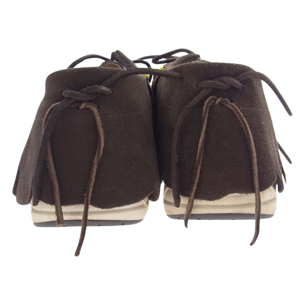 VISVIM ビズビム FBT FOLK スエード フリンジ モカシン シューズ ブラウン系 US10【中古】