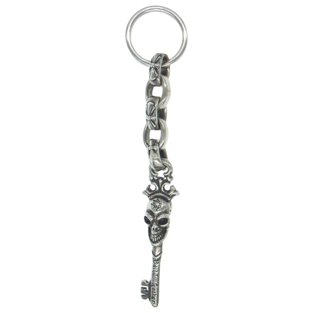 BILL WALL LEATHER ビルウォールレザー KC751 ギャランティ付属 SUN STAMP ON Vintage Skull Key サンスタンプ ヴィンテージスカル キー キーチェーン キーホルダー シルバー系【中古】