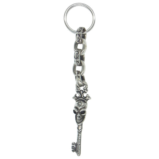 BILL WALL LEATHER ビルウォールレザー KC751 ギャランティ付属 SUN STAMP ON Vintage Skull Key サンスタンプ ヴィンテージスカル キー キーチェーン キーホルダー シルバー系【中古】