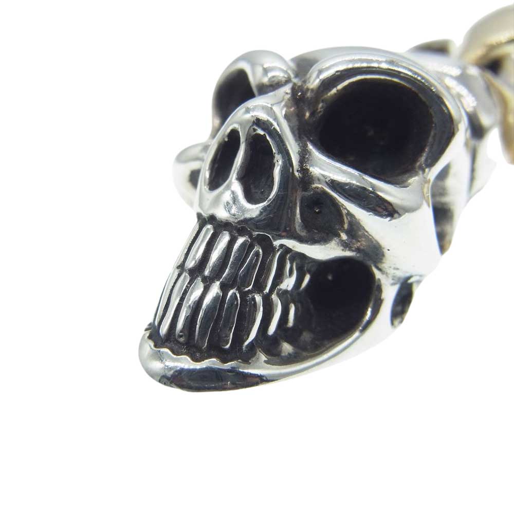 BILL WALL LEATHER ビルウォールレザー PN852 ギャランティ付属 18Kラージベイル付き LARGE GLS GOLD BALE ラージ グッドラックスカル ペンダントトップ シルバー系【中古】