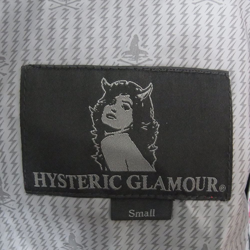 HYSTERIC GLAMOUR ヒステリックグラマー 0201AB01 ナイロン フーデッド ジャケット ピンク系 S【中古】