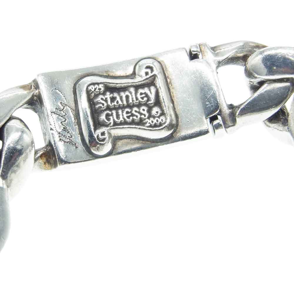 STANLEY GUESS スタンリーゲス ラウンド シェル 6リンク ID ブレスレット シルバー系【中古】