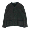 TENDERLOIN テンダーロイン T-BROWN BEACH ノーカラー ジャケット ウール コットン 日本製 ブラック系 ベージュ系 M【中古】