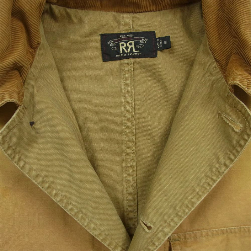 RRL ダブルアールエル JR-PM-YS-6508 ヴィンテージ加工 フード付き ハンティング ジャケット ベージュ系 ライトブラウン系【中古】