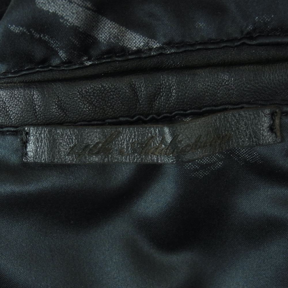 フォーティーンスアディクション シープスキン ダブル ライダース ジャケット ブラック系 1【中古】